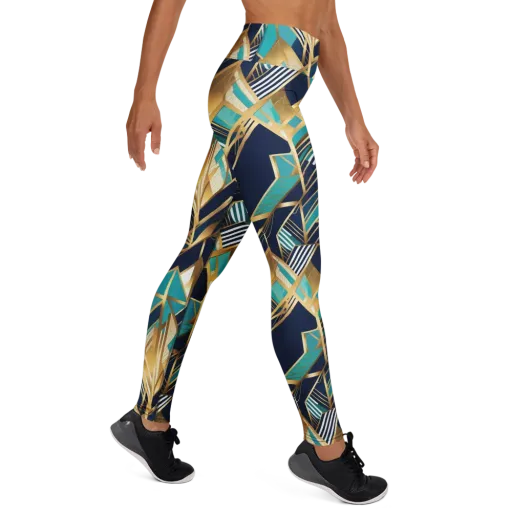 Aurum Geometry on a Yoga Leggings