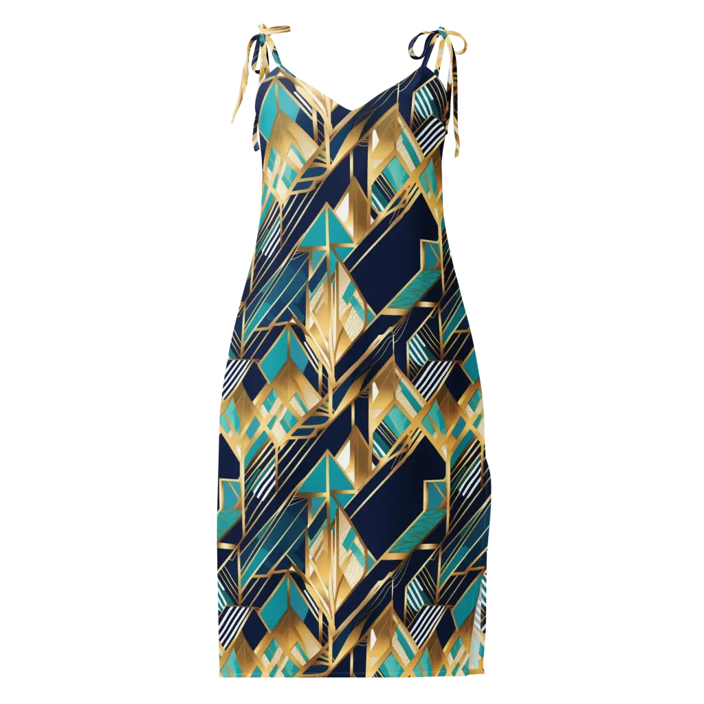 Aurum Geometry on Slip Dress — Front
