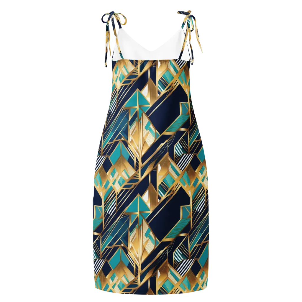 Aurum Geometry on Slip Dress — Back
