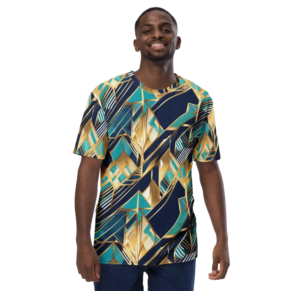 Aurum Geometry on Men's Crew Neck T-Shirt — Front