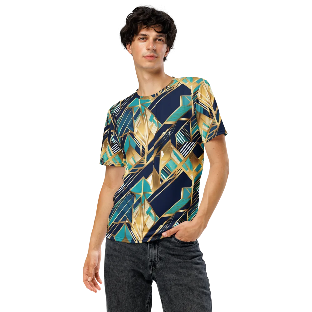 Aurum Geometry on Men's Crew Neck T-Shirt — Front