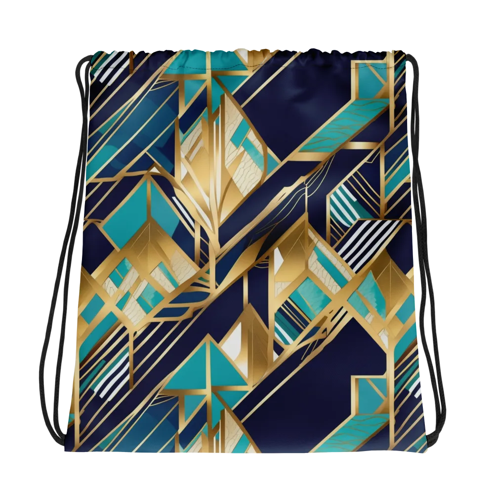 Aurum Geometry on Drawstring Bag — Photo