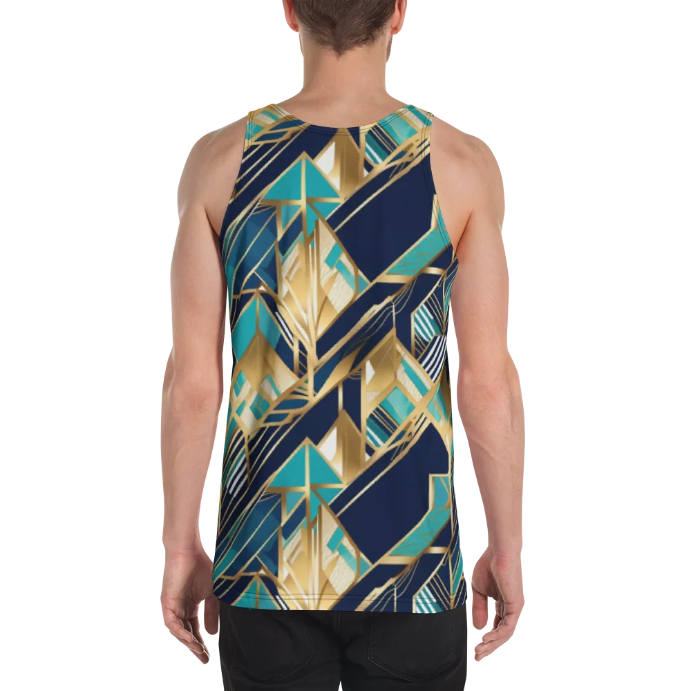 Aurum Geometry on Men's Tank Top — Back