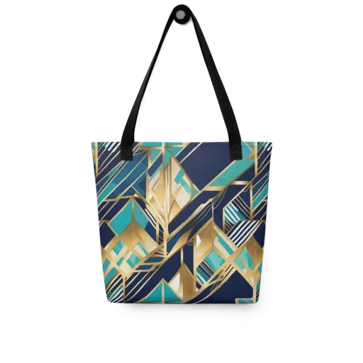 Aurum Geometry on a Tote Bag
