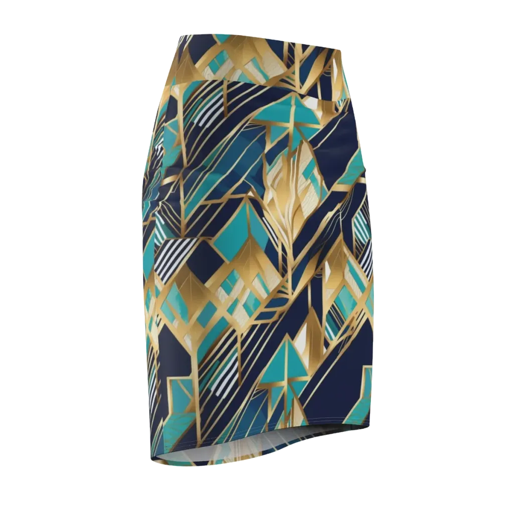Aurum Geometry on Pencil Skirt — Front Side