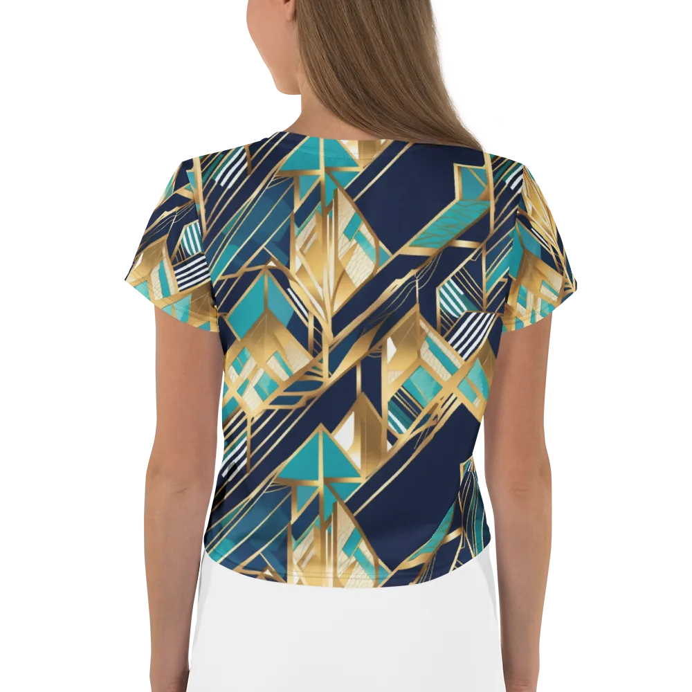 Aurum Geometry on Crop Tee — Back