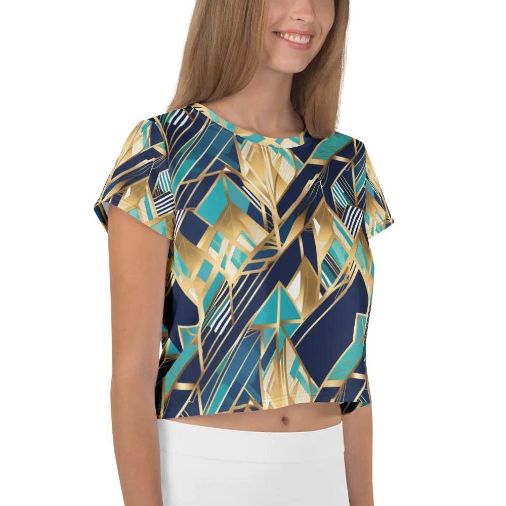 Aurum Geometry on Crop Tee — Right