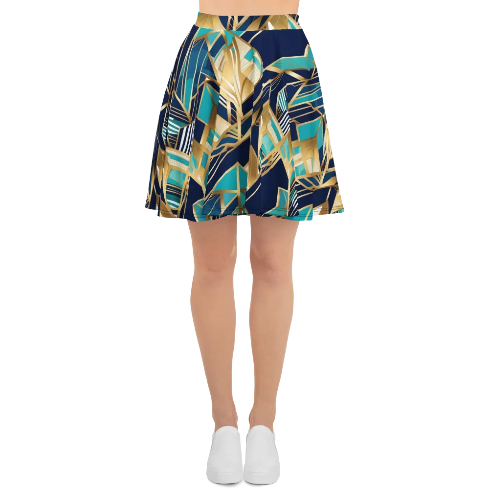 Aurum Geometry on Skater Skirt — Front