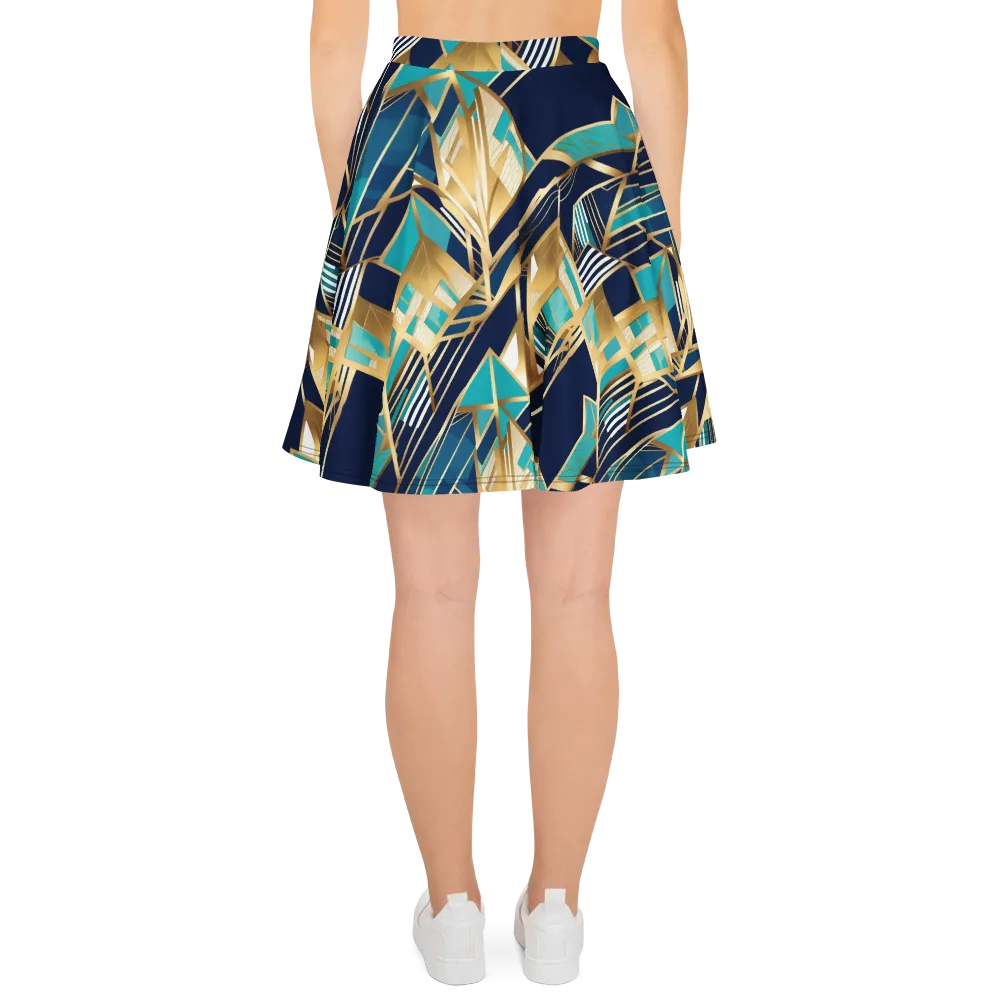 Aurum Geometry on Skater Skirt — Back