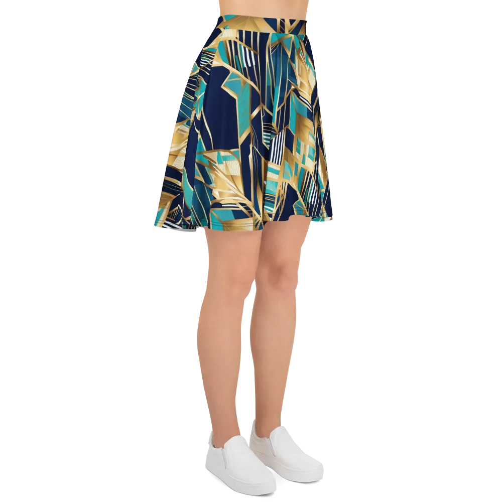 Aurum Geometry on Skater Skirt — Right
