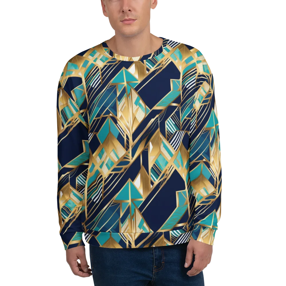 Aurum Geometry on Sweatshirt — Front