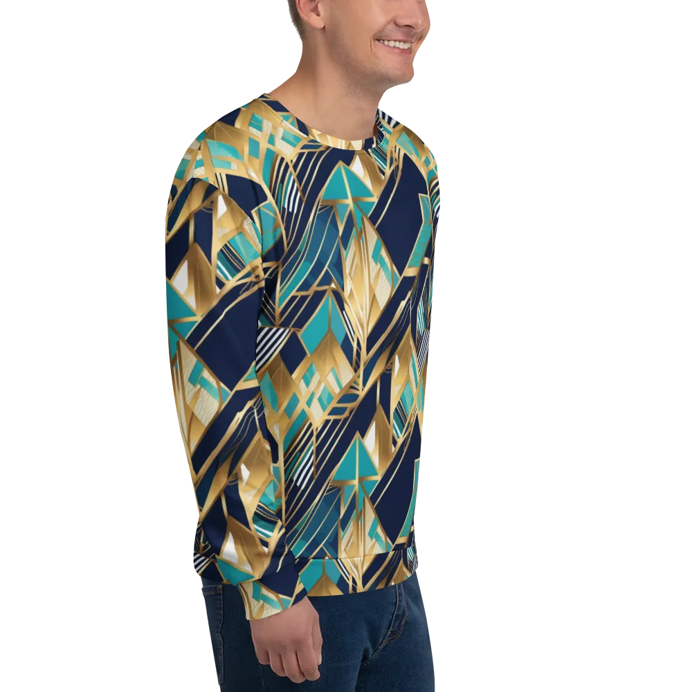 Aurum Geometry on Sweatshirt — Right Front