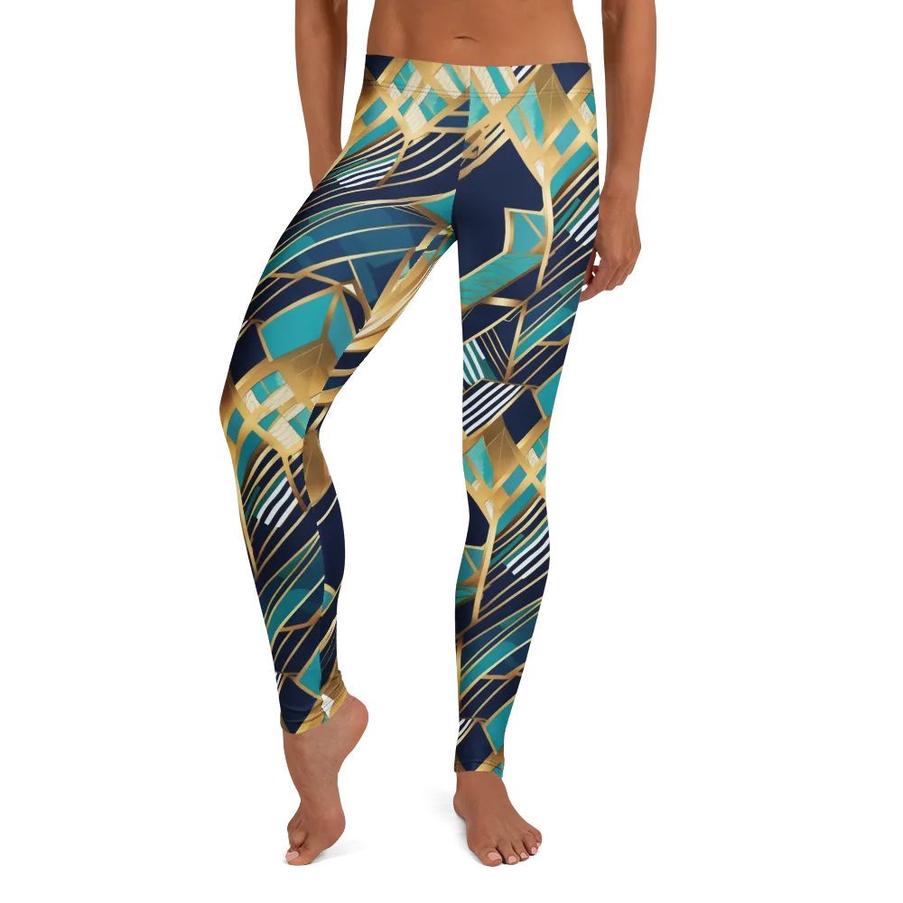 Aurum Geometry on Leggings — Front