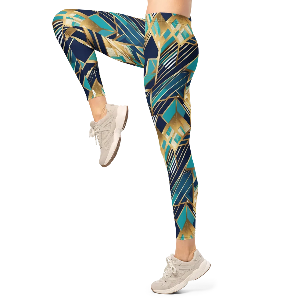 Aurum Geometry on Leggings — Left