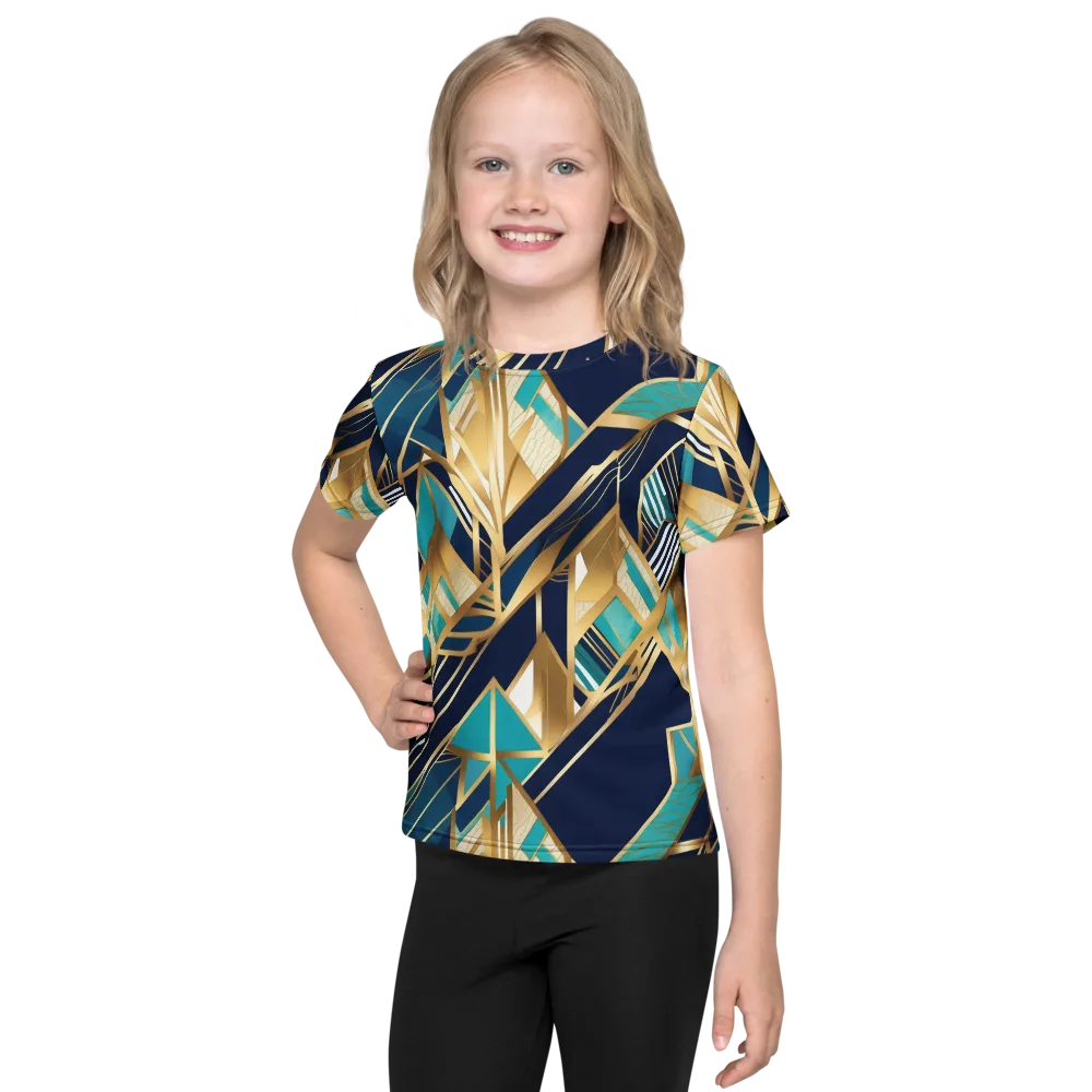 Aurum Geometry on Kids Crew Neck T-Shirt — Front