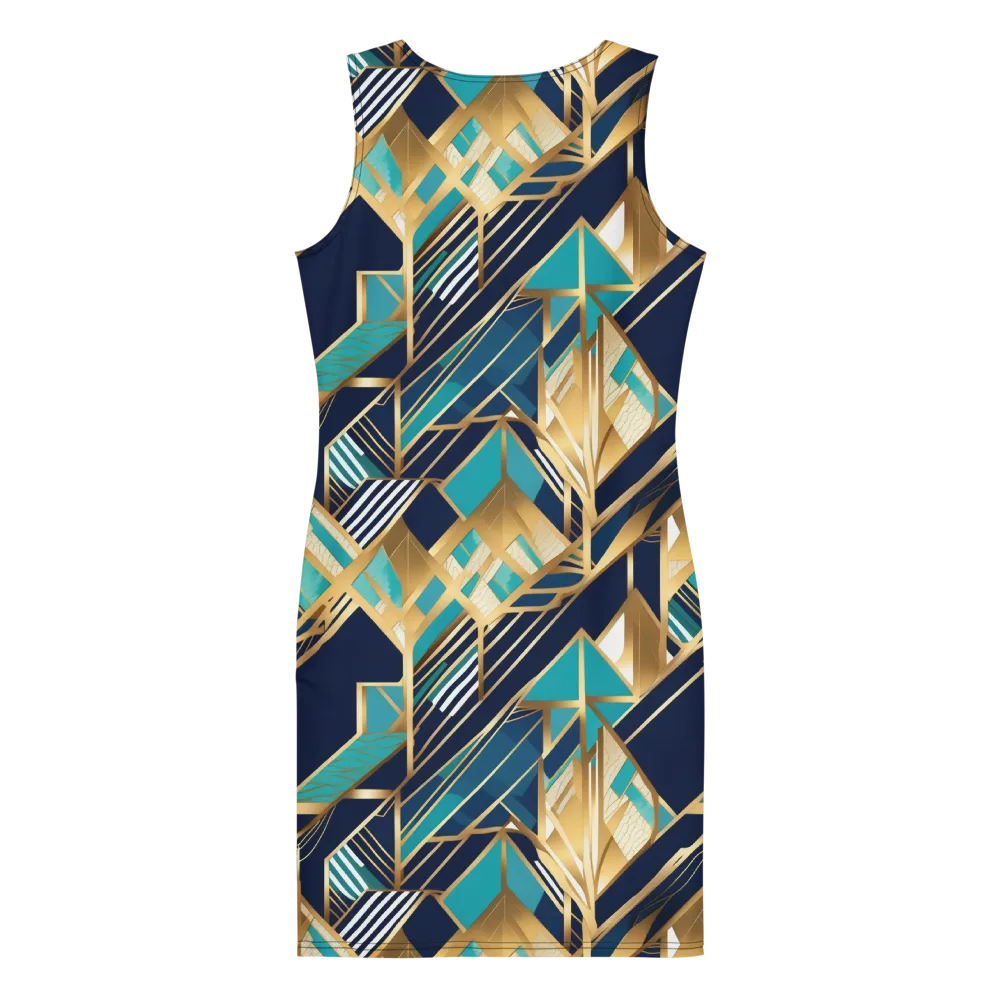 Aurum Geometry on Bodycon Dress — Back