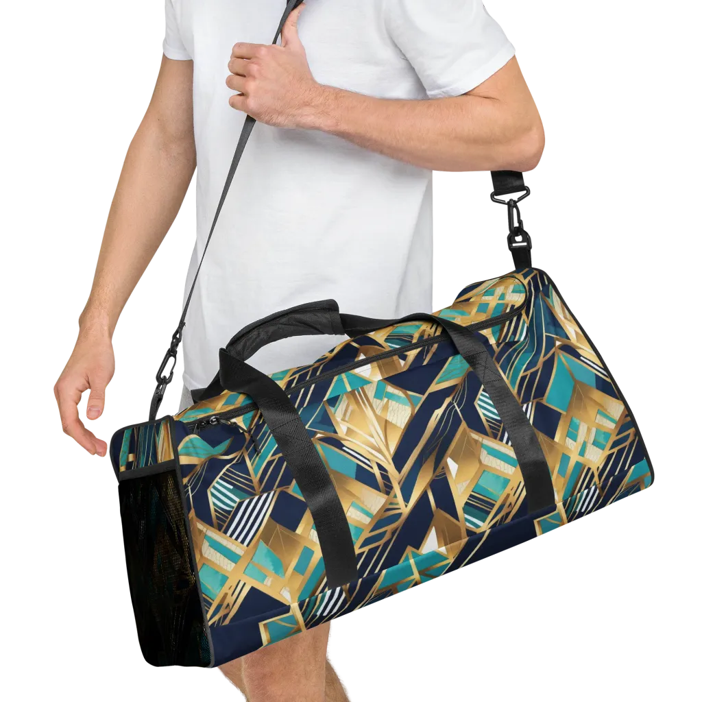 Aurum Geometry on Duffle Bag — Right Front