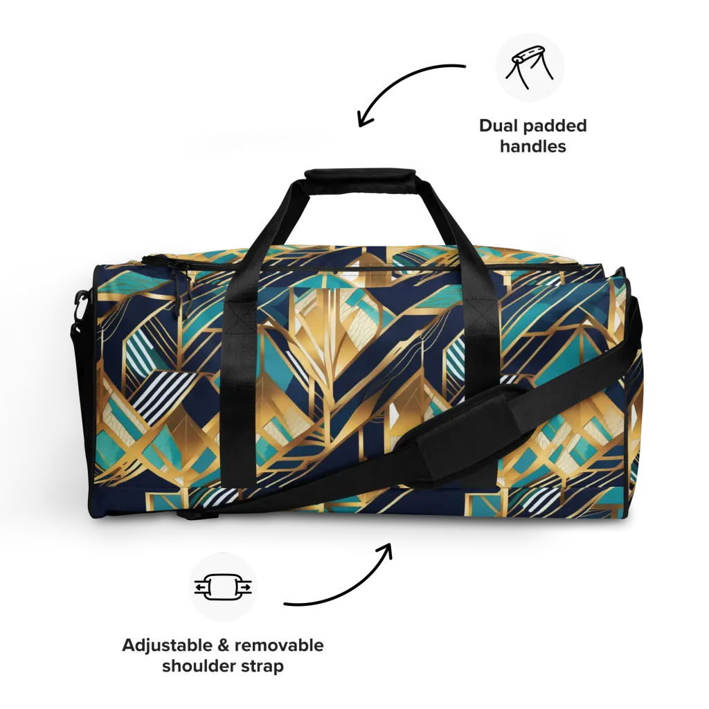Aurum Geometry on Duffle Bag — Front