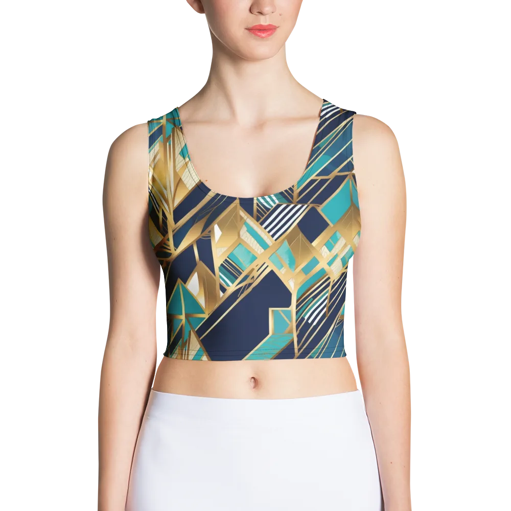 Aurum Geometry on Crop Top — Front