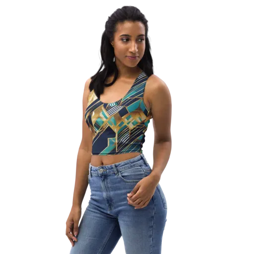 Aurum Geometry on a Crop Top