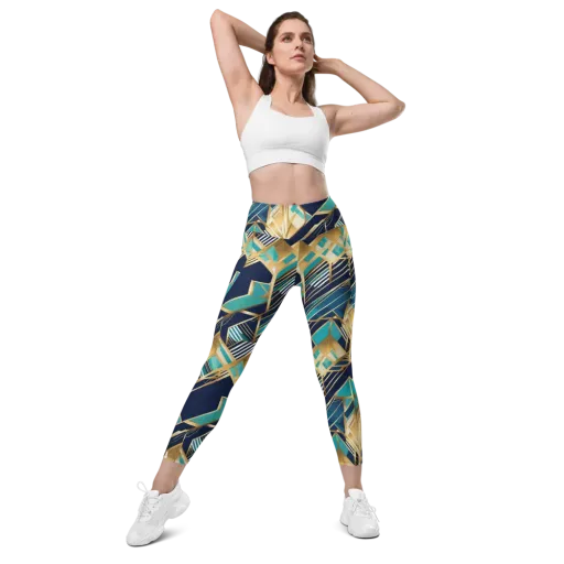 Aurum Geometry on a Leggings with Pockets