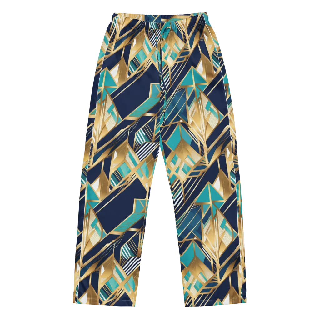 Aurum Geometry on Women's Pajama Pants — Front