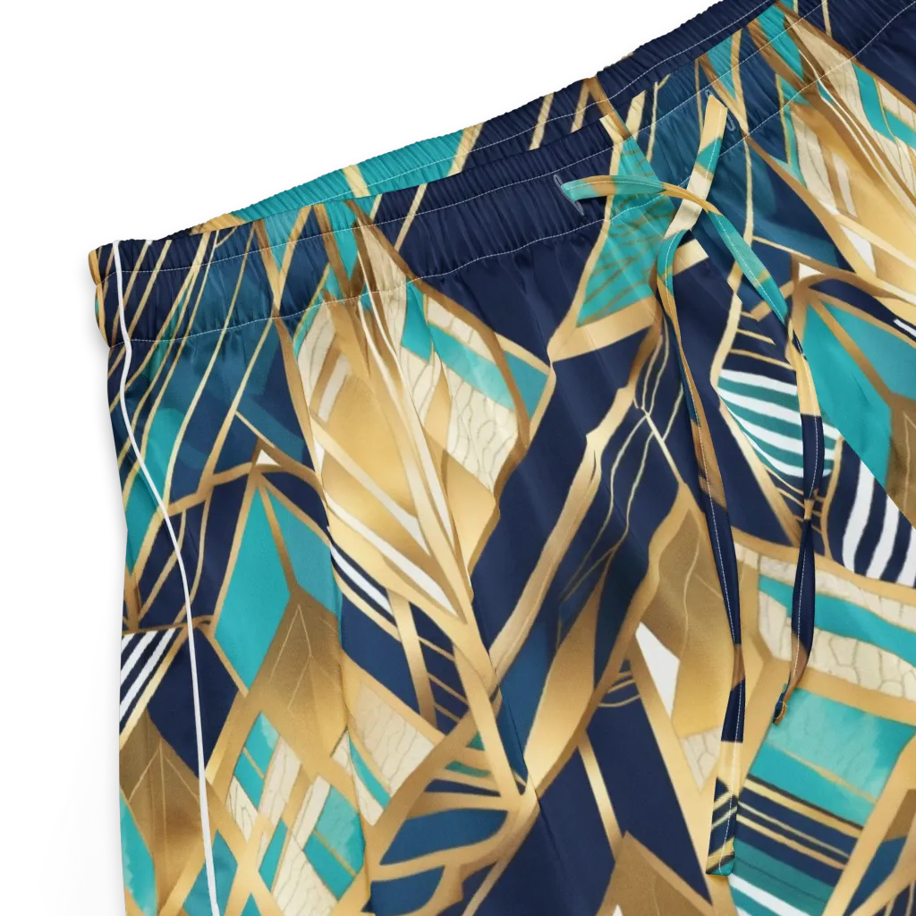 Aurum Geometry on Women's Pajama Shorts — Product details