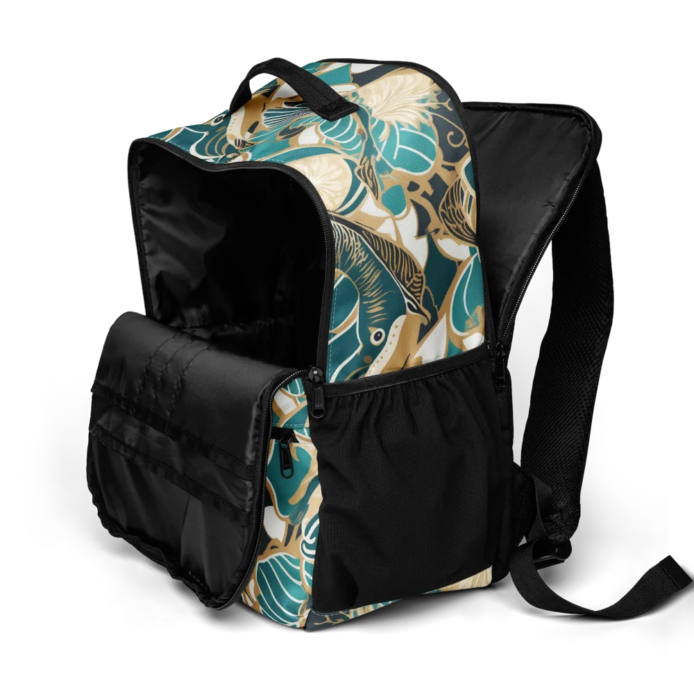 Aquatic Rhapsody on Utility Backpack — Product details 2
