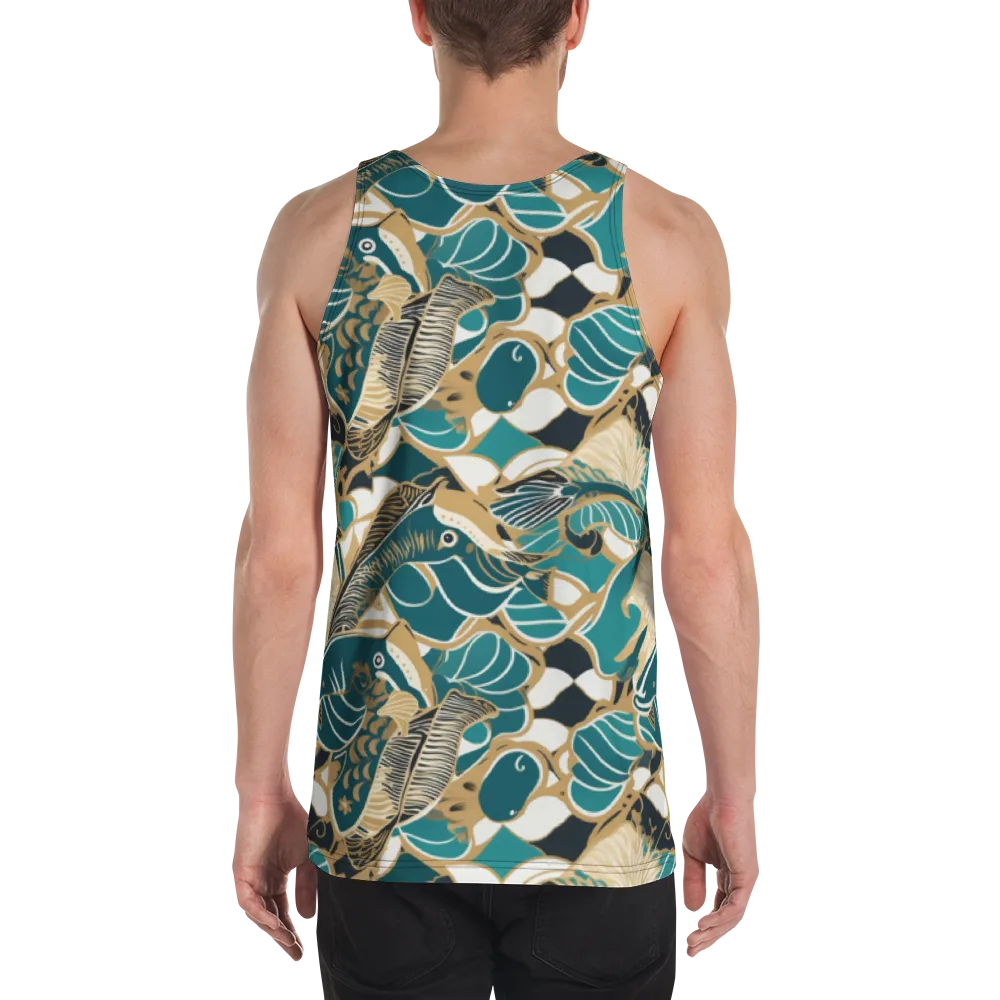 Aquatic Rhapsody on Men's Tank Top — Back