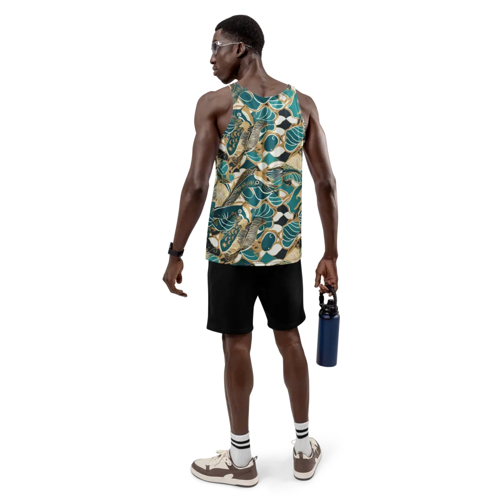 Aquatic Rhapsody on Men's Tank Top — Back