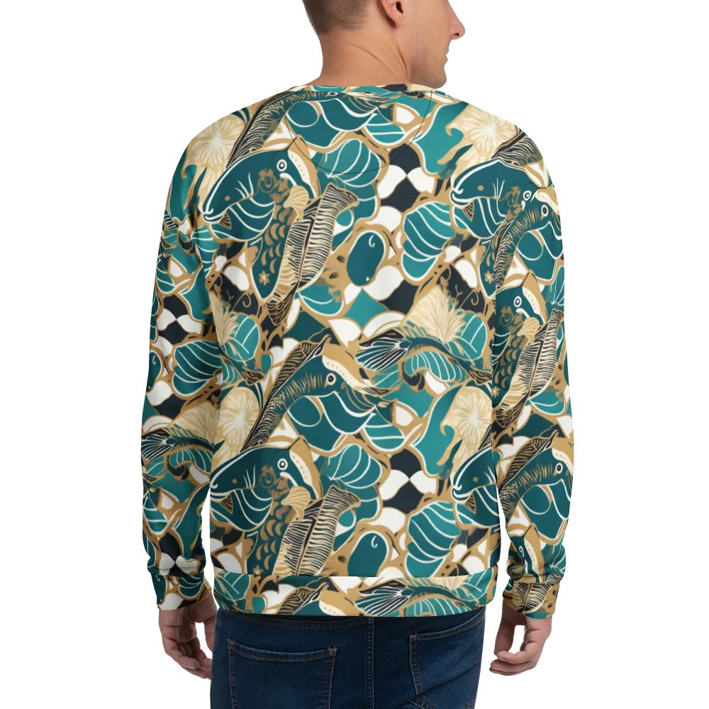 Aquatic Rhapsody on Sweatshirt — Back
