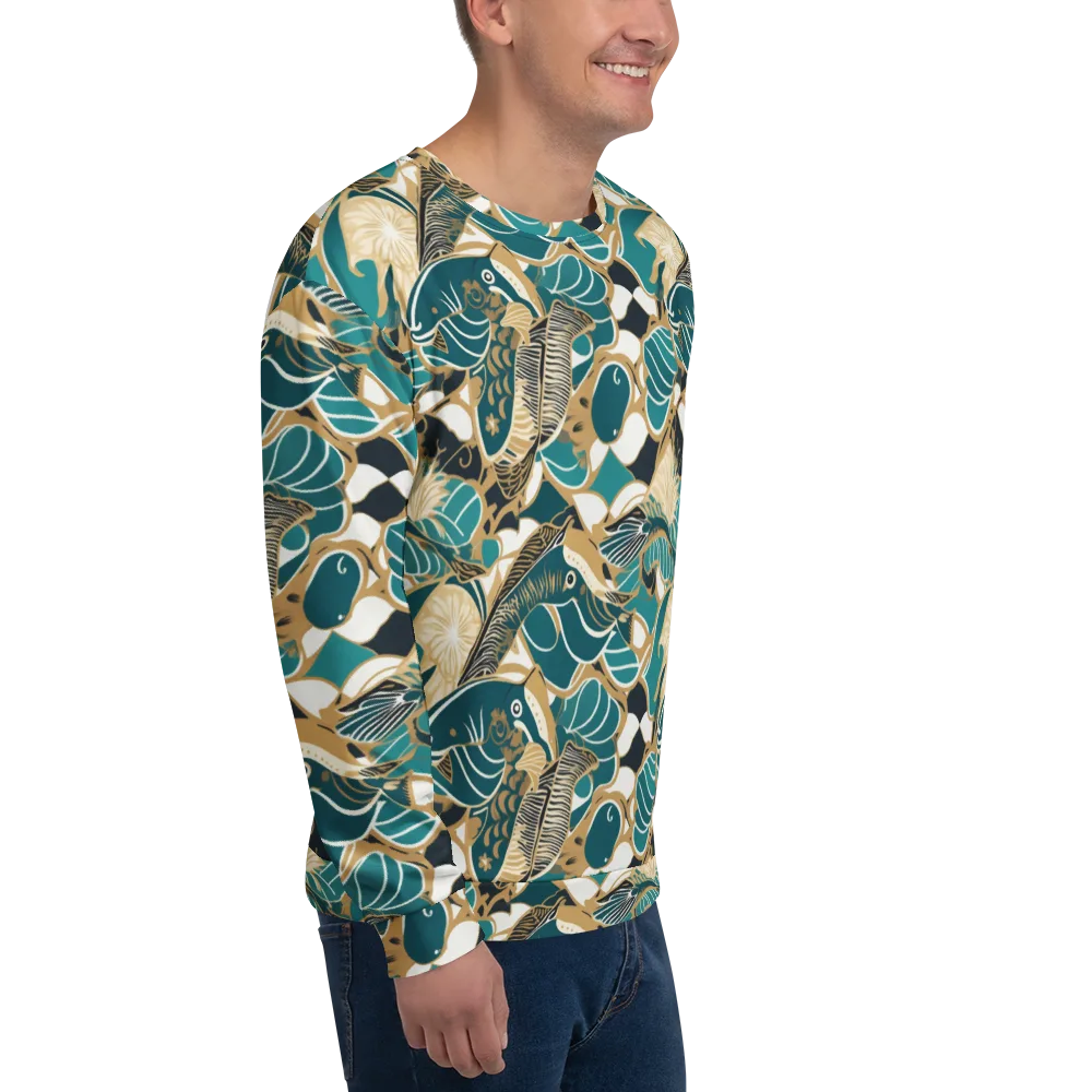 Aquatic Rhapsody on Sweatshirt — Right Front
