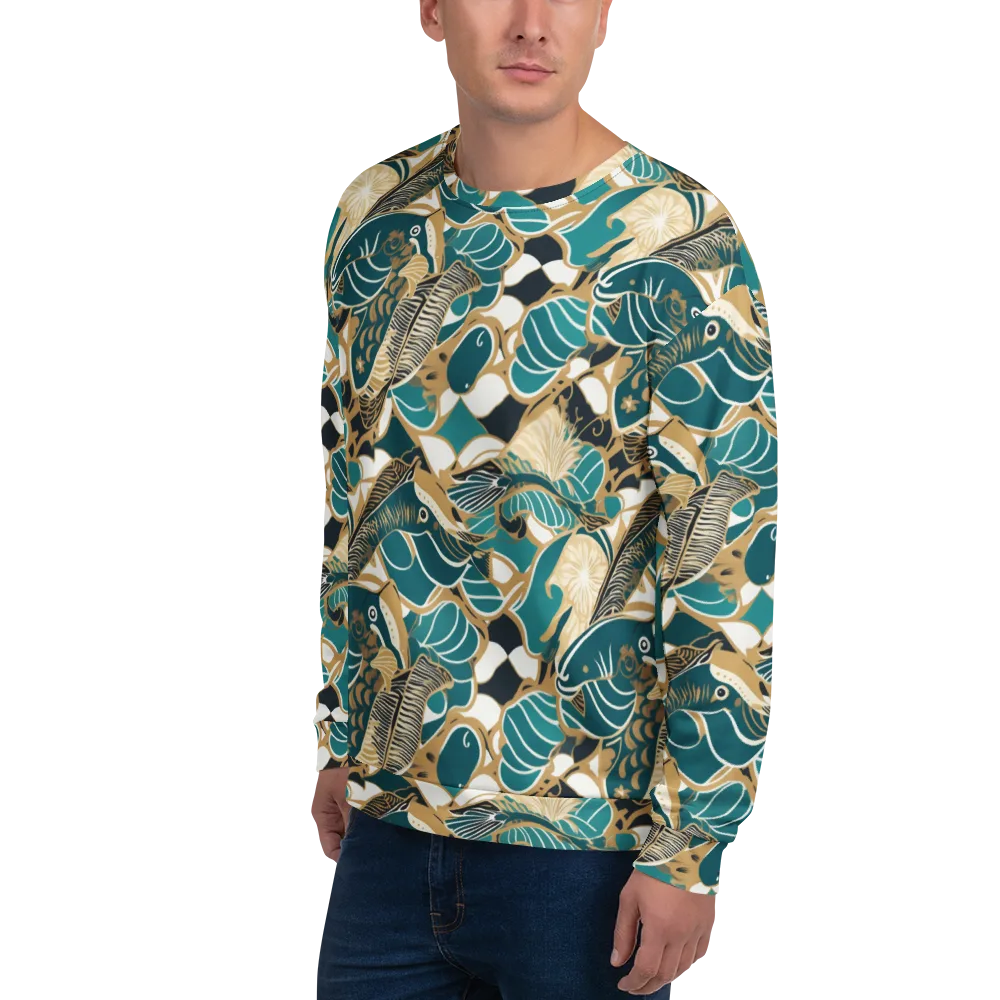 Aquatic Rhapsody on Sweatshirt — Left Front