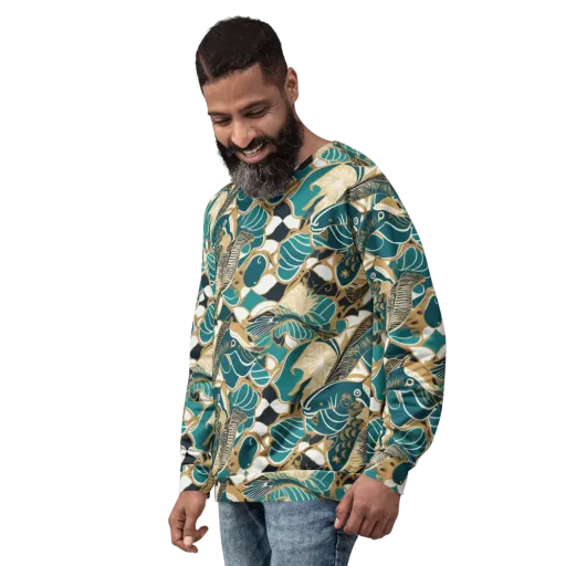 Aquatic Rhapsody on a Sweatshirt