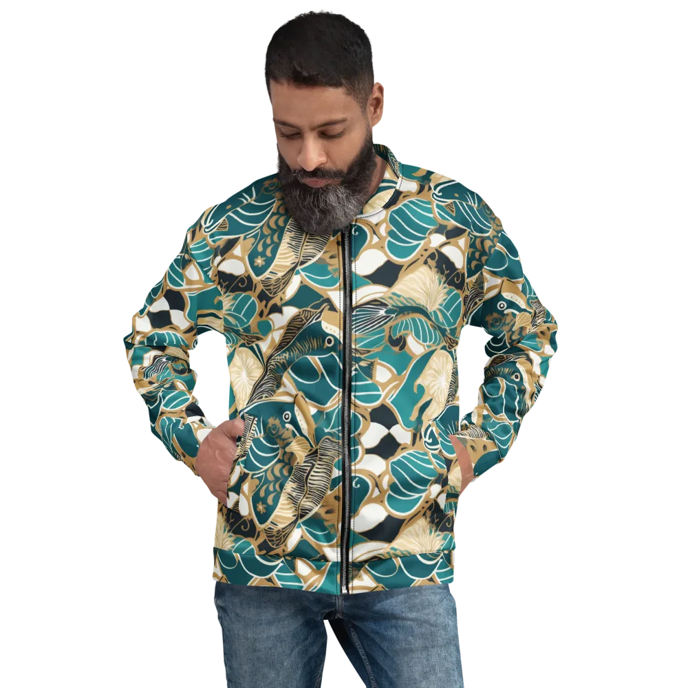 Aquatic Rhapsody on Bomber Jacket — Front