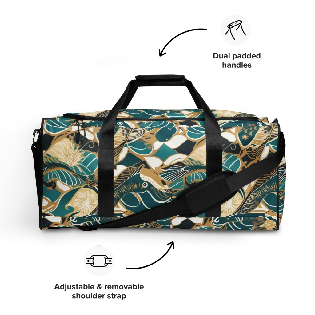 Aquatic Rhapsody on Duffle Bag — Front