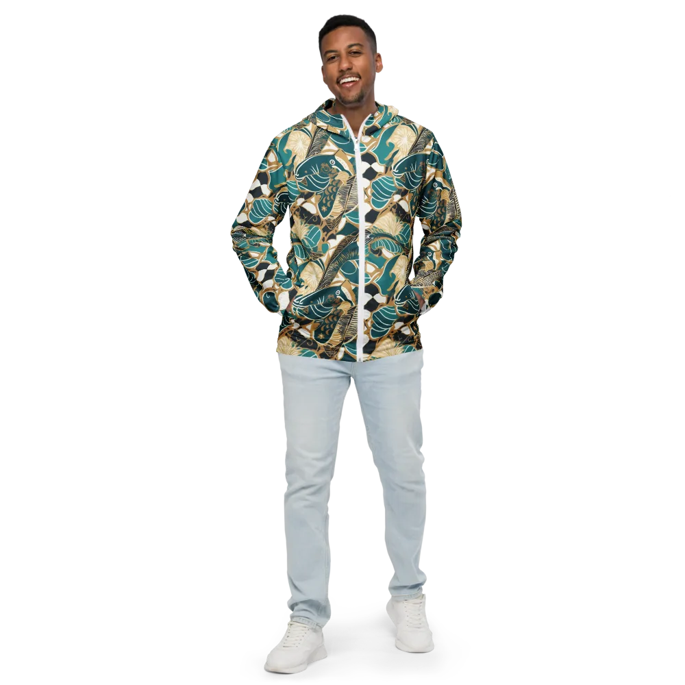 Aquatic Rhapsody on Men's Windbreaker — Front