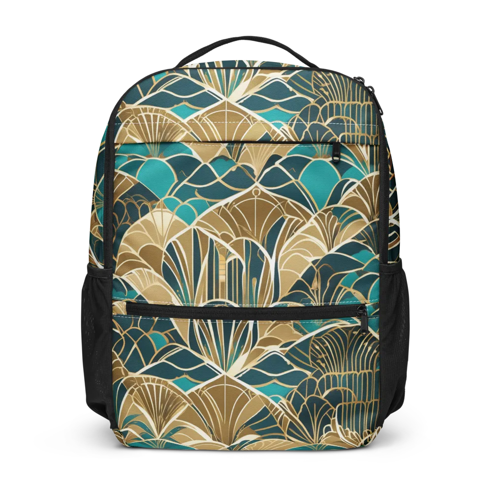 Gilded Fan Garden on Utility Backpack — Front