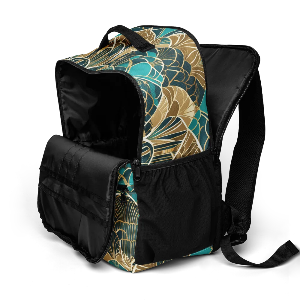 Gilded Fan Garden on Utility Backpack — Product details 2