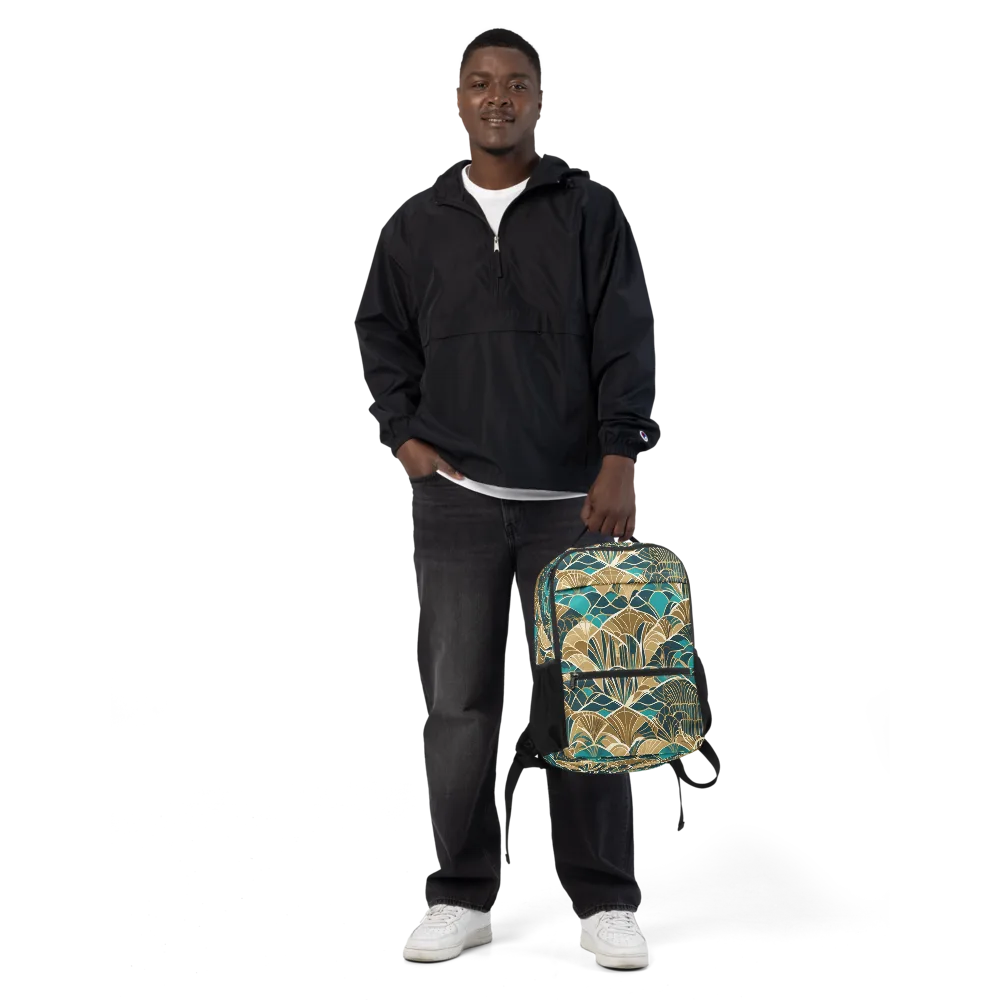 Gilded Fan Garden on Utility Backpack — Front