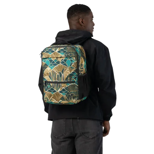 Gilded Fan Garden on a Utility Backpack
