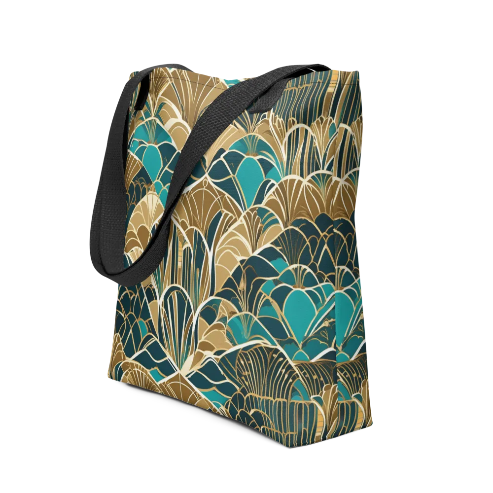 Gilded Fan Garden on Tote Bag — Front
