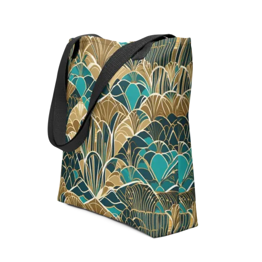Gilded Fan Garden on a Tote Bag