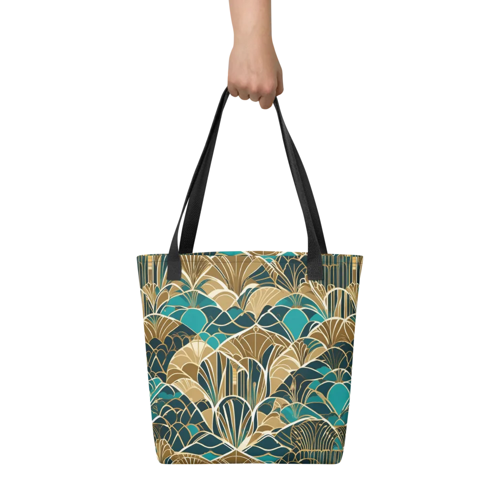 Gilded Fan Garden on Tote Bag — Front