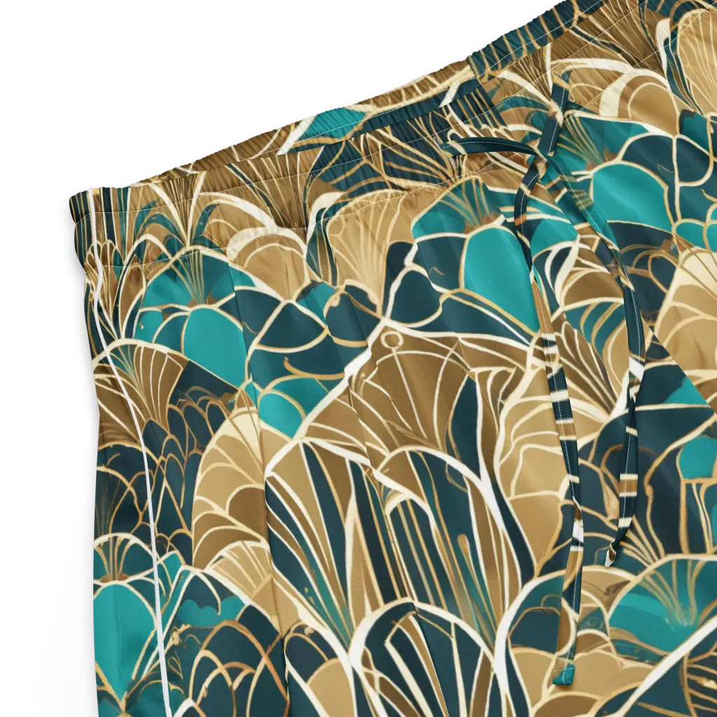 Gilded Fan Garden on Women's Pajama Shorts — Product details