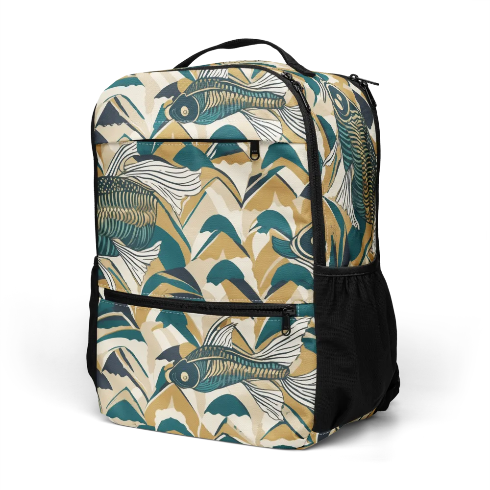 Skeletal Tide on Utility Backpack — Left Front