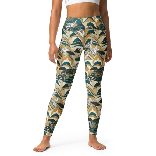 Skeletal Tide on a Yoga Leggings