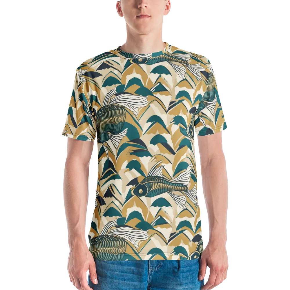 Skeletal Tide on Men's Crew Neck T-Shirt — Front