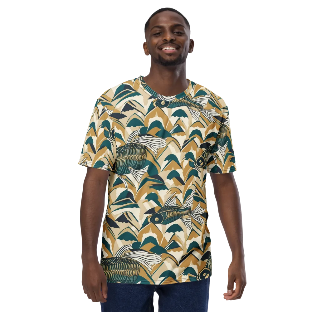 Skeletal Tide on Men's Crew Neck T-Shirt — Front
