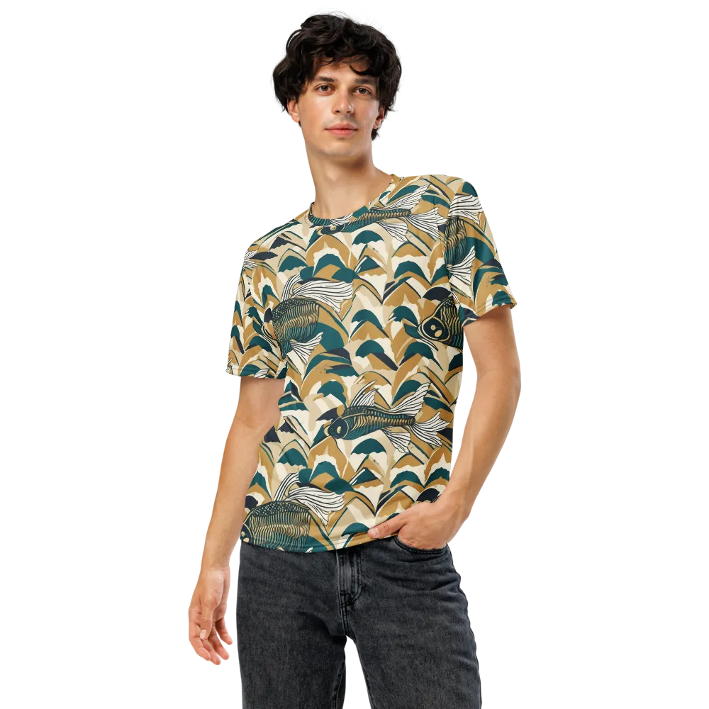 Skeletal Tide on Men's Crew Neck T-Shirt — Front